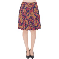 Kaleidoscope Dreams  Velvet High Waist Skirt by dflcprintsclothing