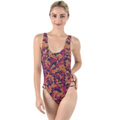 Kaleidoscope Dreams  High Leg Strappy Swimsuit