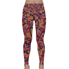 Kaleidoscope Dreams  Lightweight Velour Classic Yoga Leggings by dflcprintsclothing