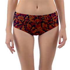 Kaleidoscope Dreams  Reversible Mid-waist Bikini Bottoms by dflcprintsclothing