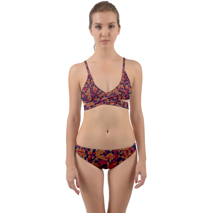 Kaleidoscope Dreams  Wrap Around Bikini Set