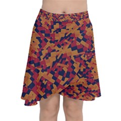 Kaleidoscope Dreams  Chiffon Wrap Front Skirt by dflcprintsclothing