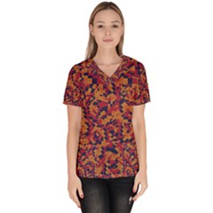 Kaleidoscope Dreams  Women s V-neck Scrub Top