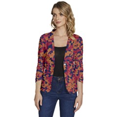 Kaleidoscope Dreams  Women s One-button 3/4 Sleeve Short Jacket by dflcprintsclothing