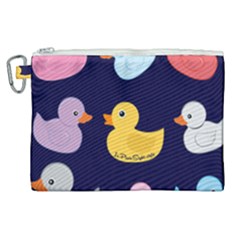 Duck Pattern Canvas Cosmetic Bag (xl)