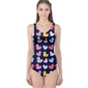 Micro Duck Pattern One Piece Swimsuit View1