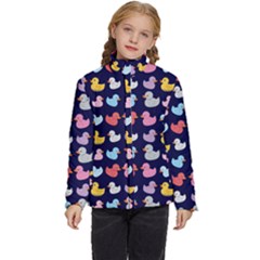 Micro Duck Pattern Kids  Puffer Bubble Jacket Coat