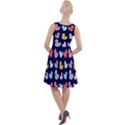 Micro Duck Pattern Knee Length Skater Dress View2