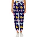 Micro Duck Pattern Women s Cropped Drawstring Pants View1