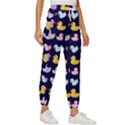 Micro Duck Pattern Women s Cropped Drawstring Pants View3