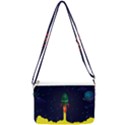 Rocket Halftone Astrology Astronaut Double Gusset Crossbody Bag View2