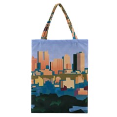 City Buildings Urban Dawn Classic Tote Bag by Bangk1t