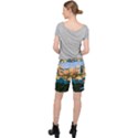 City Buildings Urban Dawn Women s Pocket Shorts View2