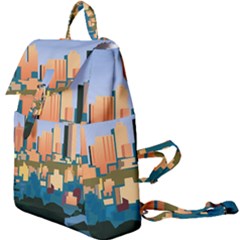 City Buildings Urban Dawn Buckle Everyday Backpack by Bangk1t