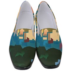 City Buildings Urban Dawn Women s Classic Loafer Heels by Bangk1t