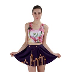 Skyscraper Town Urban Towers Mini Skirt by Bangk1t