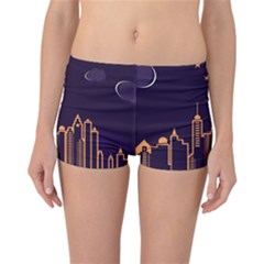 Skyscraper Town Urban Towers Reversible Boyleg Bikini Bottoms by Bangk1t