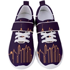 Skyscraper Town Urban Towers Women s Velcro Strap Shoes by Bangk1t