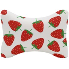 Seamless Pattern Fresh Strawberry Seat Head Rest Cushion by Bangk1t