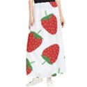 Seamless Pattern Fresh Strawberry Maxi Chiffon Skirt View1