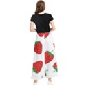 Seamless Pattern Fresh Strawberry Maxi Chiffon Skirt View2