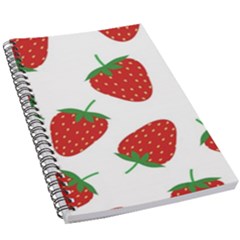 Seamless Pattern Fresh Strawberry 5 5  X 8 5  Notebook by Bangk1t