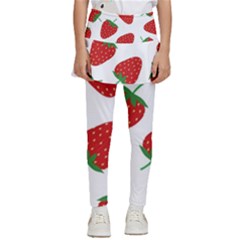 Seamless Pattern Fresh Strawberry Kids  Skirted Pants by Bangk1t