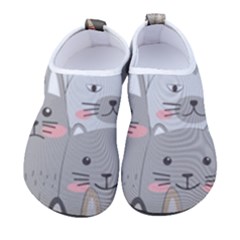 Cute Cats Seamless Pattern Men s Sock-style Water Shoes by Bangk1t