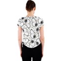 Dog Pattern Crew Neck Crop Top View2