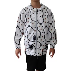 Dog Pattern Kids  Hooded Windbreaker by Bangk1t