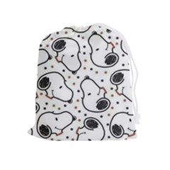 Dog Pattern Drawstring Pouch (xl) by Bangk1t