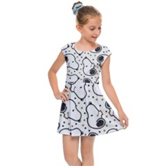 Dog Pattern Kids  Cap Sleeve Dress by Bangk1t