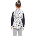 Dog Pattern Kids  Hooded Puffer Vest View2