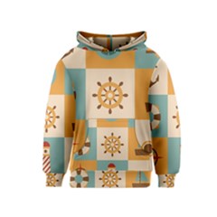 Nautical Elements Collection Kids  Pullover Hoodie by Bangk1t