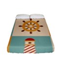 Nautical Elements Collection Fitted Sheet (Full/ Double Size) View1