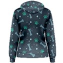 Bons Foot Prints Pattern Background Women s Pullover Hoodie View2