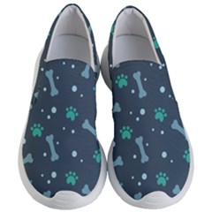 Bons Foot Prints Pattern Background Women s Lightweight Slip Ons by Bangk1t