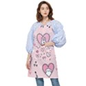 Cartoon Cute Valentines Day Doodle Heart Love Flower Seamless Pattern Vector Pocket Apron View1