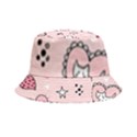 Cartoon Cute Valentines Day Doodle Heart Love Flower Seamless Pattern Vector Inside Out Bucket Hat View2