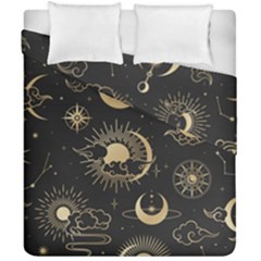 Asian Seamless Pattern With Clouds Moon Sun Stars Vector Collection Oriental Chinese Japanese Korean Duvet Cover Double Side (california King Size) by Bangk1t