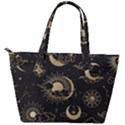 Asian Seamless Pattern With Clouds Moon Sun Stars Vector Collection Oriental Chinese Japanese Korean Back Pocket Shoulder Bag  View2