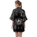 Asian-set With Clouds Moon-sun Stars Vector Collection Oriental Chinese Japanese Korean Style Half Sleeve Satin Kimono  View2