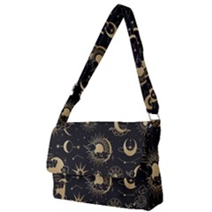 Asian-set With Clouds Moon-sun Stars Vector Collection Oriental Chinese Japanese Korean Style Full Print Messenger Bag (l) by Bangk1t