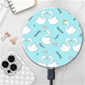 Elegant Swan Pattern Design Wireless Fast Charger(White) View1