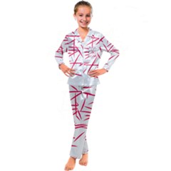 Hijibizi-1-01 Kids  Satin Long Sleeve Pajamas Set by Shoiketstore2023