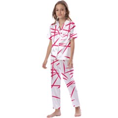 Hijibizi-1-01 Kids  Satin Short Sleeve Pajamas Set by Shoiketstore2023