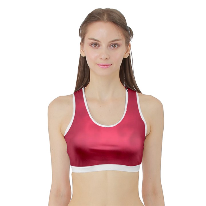 Amaranth Turbulance CAMEURUT Sports Bra with Border