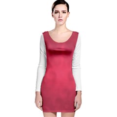 Amaranth Turbulance Cameurut Long Sleeve Velvet Bodycon Dress