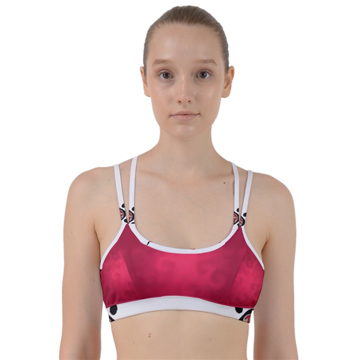 Amaranth Turbulance CAMEURUT Line Them Up Sports Bra