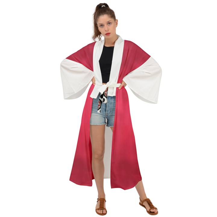 Amaranth Turbulance CAMEURUT Maxi Kimono